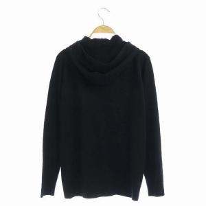 JOHN SMEDLEY ジップアップニットウールパーカー ブラック