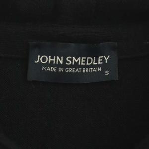 JOHN SMEDLEY ジップアップニットウールパーカー ブラック
