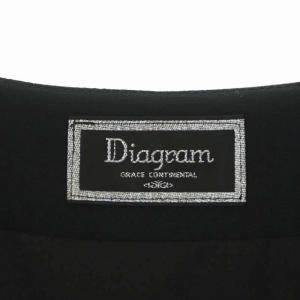 Diagram GRACE CONTINENTAL イレギュラースリーブジャケット 36 ブラック