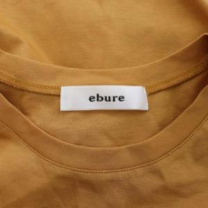 ebure ハイゲージコットンバルーンスリーブカットソー 38 マスタード