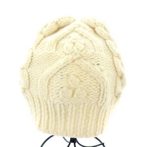 Martin Margiela 14 ケーブルニット帽 アイボリー