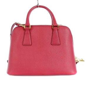 PRADA BL0838 SAFFIANO LUX ハンドバッグ 2WAY 牛革 ピンク