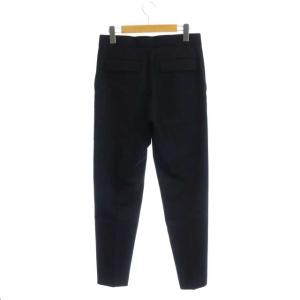 ebure センタープレス テーパードパンツ ジッパーフライ 36 ネイビー