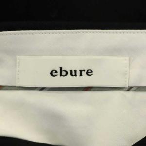 ebure センタープレス テーパードパンツ ジッパーフライ 36 ネイビー