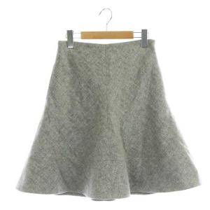マーメードスカート ひざ丈 フレア 1 グレー