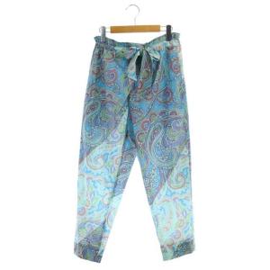 テーパードパンツ ロールアップ ペイズリー 38 マルチカラー