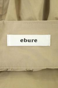 ebure ロングギャザースカート 38 ベージュ