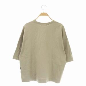 ebure コットンクルーネックプルオーバーTシャツ 38 ベージュ