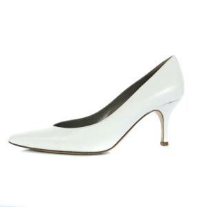 KIETTA 70 パンプス ピンヒール ポインテッドトゥ レザー 36.5 ホワイト