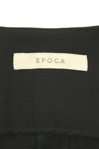 EPOCA セットアップ スーツ リネン混 ノースリーブロングワンピース ジャケット 42 ブラック