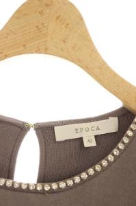 EPOCA 二枚仕立てノースリーブワンピース 40 ピンクベージュ