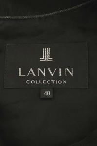LANVIN COLLECTION ワンピース ボーダー 40 グレー