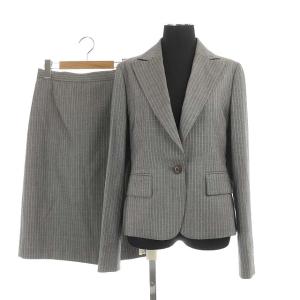 COLLECTION ウールシルクピンストライプスーツセットアップ