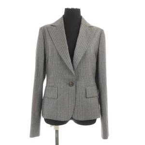 LANVIN COLLECTION ウールシルクピンストライプスーツセットアップ