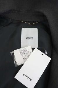 ebure ウールラグランガウンコート 36 カーキブラウン