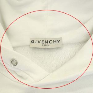 GIVENCHY ロゴプリントプルオーバーパーカー スウェット 裏パイル M