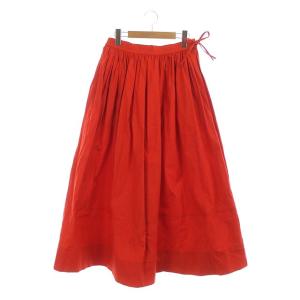 ウェストコードギャザースカート 36 赤