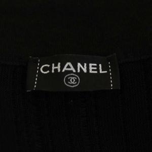 CHANEL P30391K00411 07P カーディガン 七分袖 リボン フレアスリーブ 36 ブラック