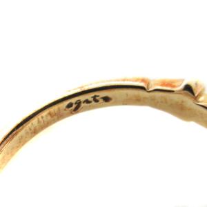 agete ピンキーリング K10 ダイヤモンド 0.02ct ストーンピンクゴールド