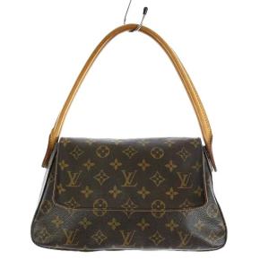 LOUIS VUITTON M51147 モノグラム ミニルーピング ハンドバッグ ブラウン