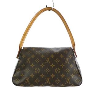 LOUIS VUITTON M51147 モノグラム ミニルーピング ハンドバッグ ブラウン