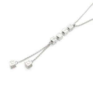 ロゴキューブネックレス シルバー