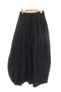 ENFOLD 20SS アシンメトリーワイドサルエルパンツ 38 ブラック