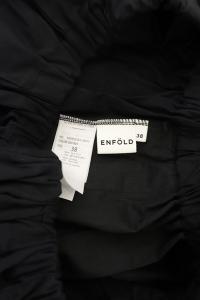 ENFOLD 20SS アシンメトリーワイドサルエルパンツ 38 ブラック