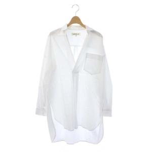 オーバーサイズスキッパーロングシャツ ホワイト