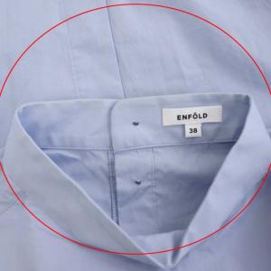 ENFOLD ボリュームスリーブシャツ ライトブルー