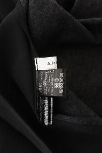 ADORE バックプリーツウールマキシワンピース ロング 長袖 38 ブラック