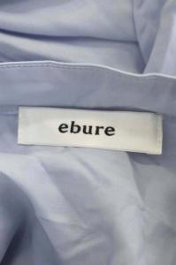 ebure キーネックマキシワンピース ロング 36 ライトブルー