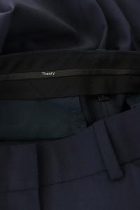 Theory 19年製 パンツ スラックス スリム ストレッチ 0 ネイビー