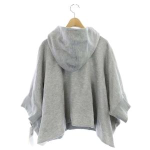 sacai 21SS Sponge Sweat Hoodie パーカープルオーバー ドルマン 五分袖 2 グレー