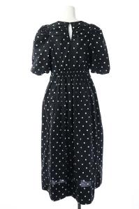 CELFORD 21AW バルーンスリーブドットワンピース 2 ブラック