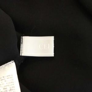 CELFORD 21AW スモッキングブラウス フリル ブラック