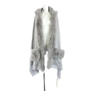 18AW カシミヤフード付きストール グレー