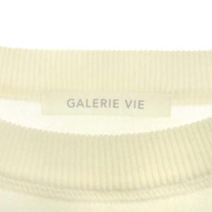 GALERIE VIE 21SS GALERIE VIE ソフトコットンスムース クルーネック ニット 長袖 S ホワイト