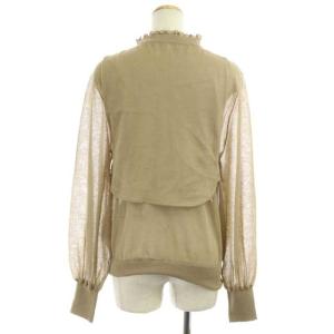 Ameri VINTAGE 21SS APRON LAYERED SHEER KNIT 2点セット ニット レイヤード