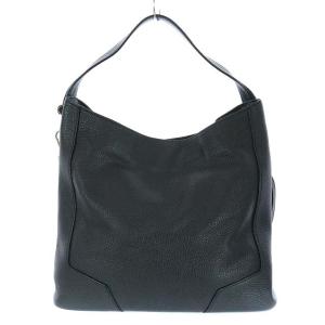 FURLA ホーボー ペブルドレザーショルダーバッグ ブラック