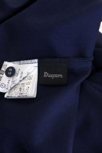 Diagram GRACE CONTINENTAL 20AW スター刺繍ノースリーブワンピース 36 ネイビー