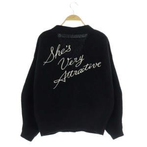 Diagram GRACE CONTINENTAL 19AW バックロゴ刺繍ニットカーディガン ブラック