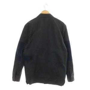 BOTTEGA VENETA 2020 コットンミリタリーシャツ 比翼ボタン 46 チャコールグレー