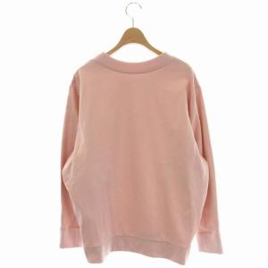 BORDERS at BALCONY 21SS BORDER SWEATSHIRT スウェットプルオーバー リブ切替 ピンク
