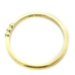 AHKAH アミュレット リング K18 YG ダイヤ0.02ct イエローゴールド