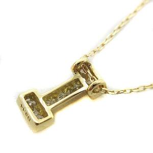 AHKAH プルミエトワール イニシャルネックレス K18 YG ダイヤモンド 0.14ct