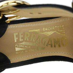 Salvatore Ferragamo アンクルストラップサンダル 6 ブラック