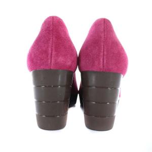 Salvatore Ferragamo MyFerragamo スエードウエッジソールパンプス 6C ピンク