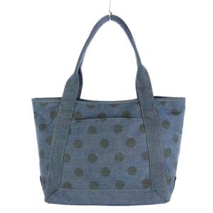 LANVIN en Bleu リボンモチーフデニムハンドバッグ ネイビー