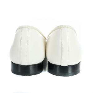 CHANEL ココマーク バレエシューズ パンプス リボン ラウンドトゥ 切替 24.0cm